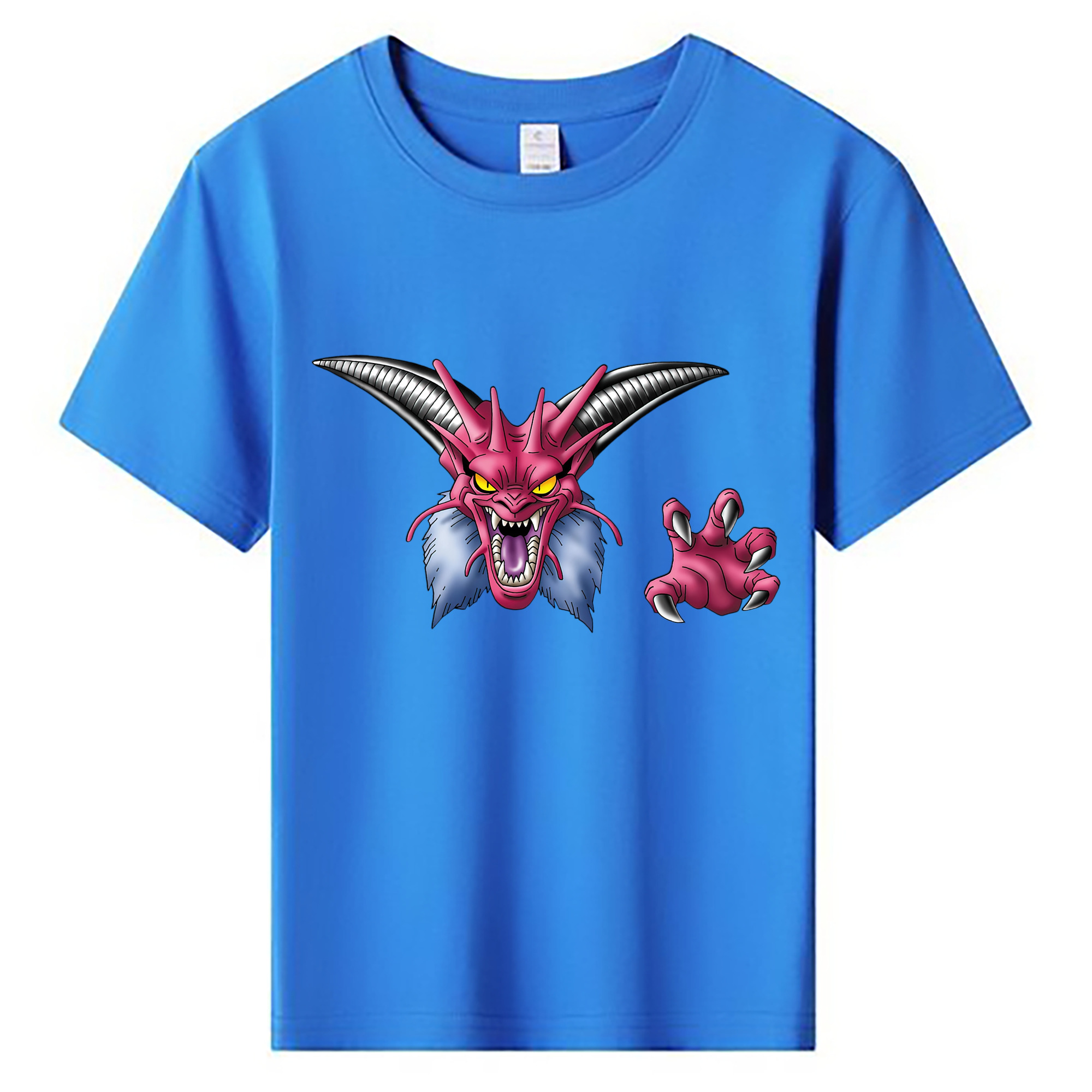 （画像用） ドラゴンクエスト Doragon Kuesuto Dragon Quest 綿100％キッズTシャツ（フロントプリント）